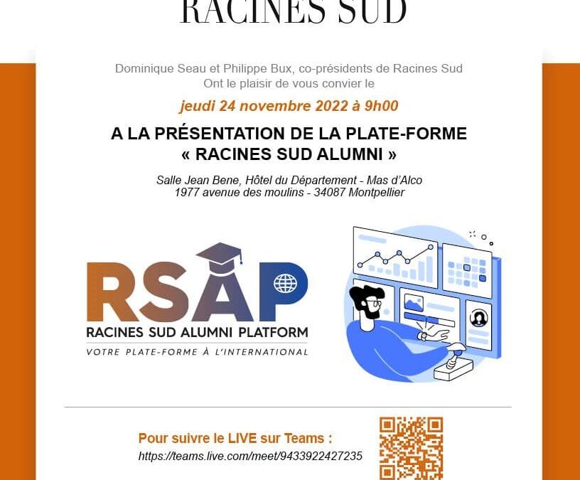 Racines Sud vous présente la plateforme Alumni